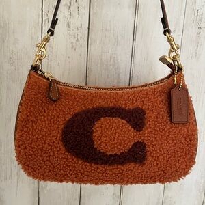 Coach CE557 - Shearling Teri Shoulder Bag With Coach Motif